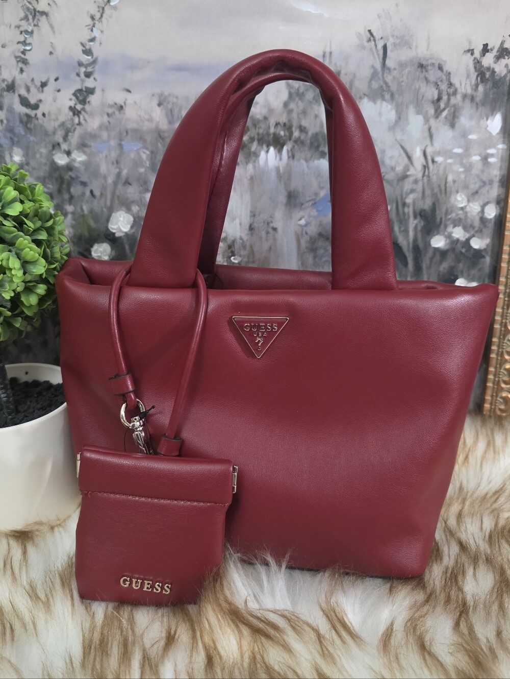NWT Guess Red Women's cross body-carry bag.